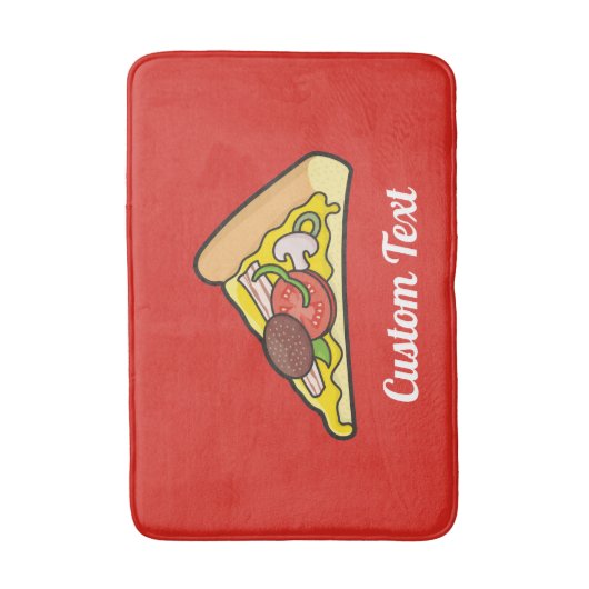 Pizza slice badmat (Voorkant Verticaal)