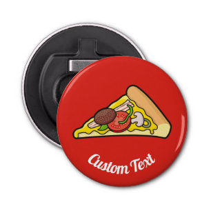 Pizza Slice Bottle Open Button Flesopener