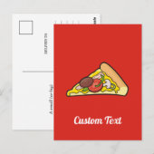 Pizza slice-briefkaart briefkaart (Voorkant / Achterkant)