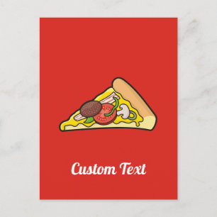 Pizza slice-briefkaart briefkaart