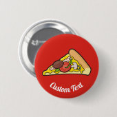 Pizza Slice-Button Ronde Button 5,7 Cm (Voorkant /achterkant)