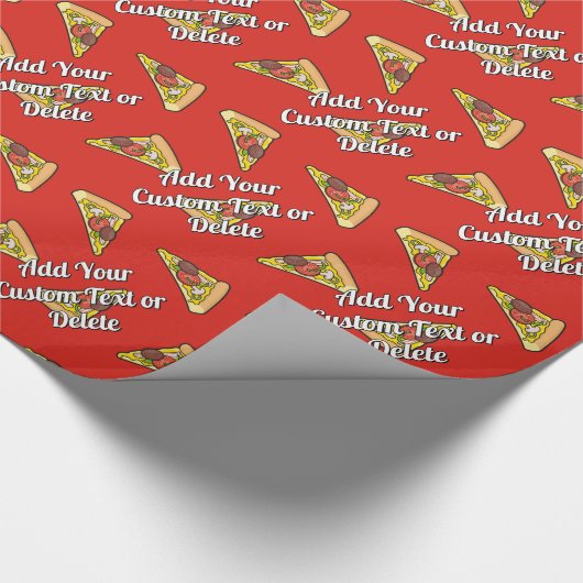 Pizza slice cadeaupapier (Hoek)