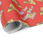 Pizza slice cadeaupapier (Rol Hoek)