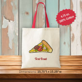 Pizza Slice-Canvas tas