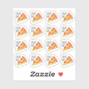 Pizza Slice Cheat Day Herinneringskalender Planner Sticker