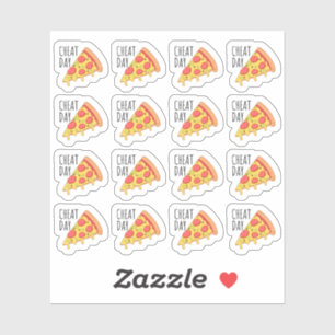 Pizza Slice Cheat Day Reminder Kalender Planner Sticker
