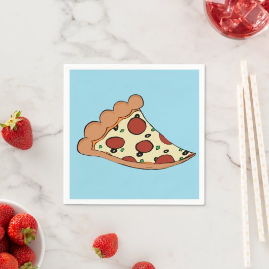 Pizza slice cocktail servet (Insitu)