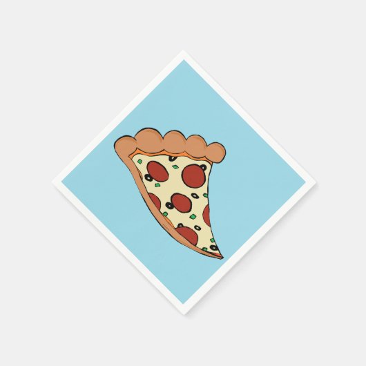 Pizza slice cocktail servet (Hoek)