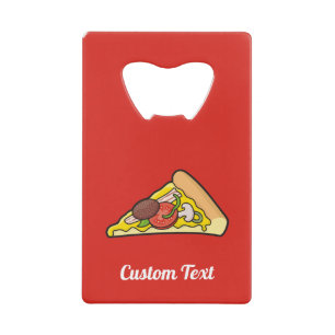 Pizza Slice Creditkaart Flessenopener