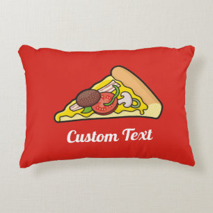 Pizza slice decorative pillow accent kussen