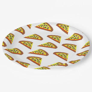 Pizza Slice Design Papieren Bordje