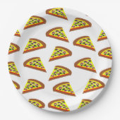 Pizza Slice Design Papieren Bordje (Voorkant)