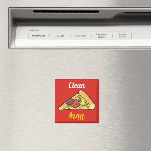 Pizza Slice Dishwasher Magnet (Insitu (Vaatwasser))