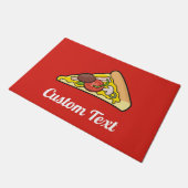 Pizza slice doormat deurmat (Schuin)