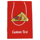 Pizza slice-draagtas met middelbaar cadeau medium cadeauzakje (Voorkant)