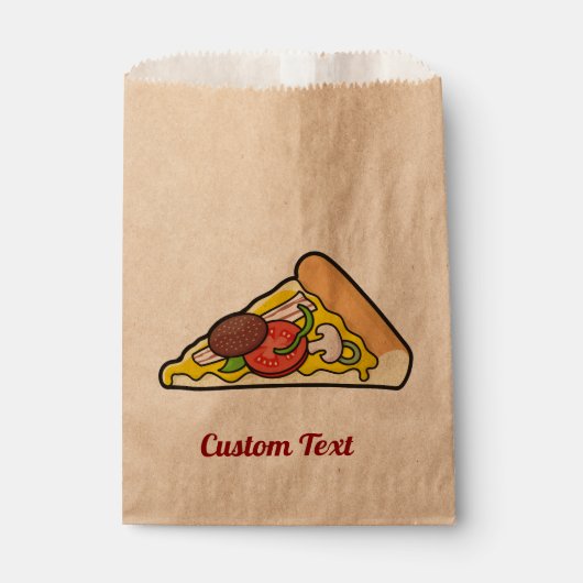 Pizza Slice Favor Bag Bedankzakje (Voorkant)