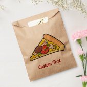 Pizza Slice Favor Bag Bedankzakje (Gezegeld)