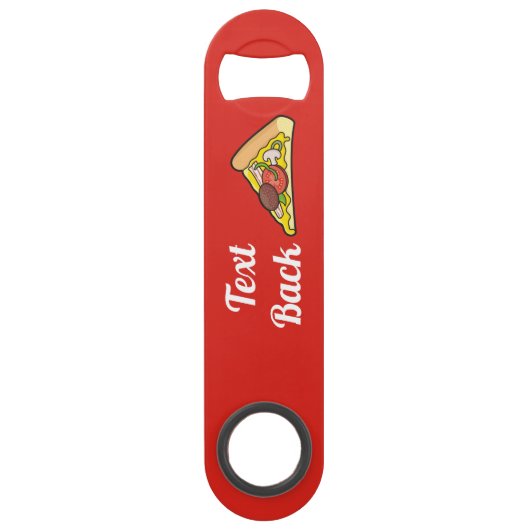 Pizza slice-flesopener speed flessenopener (Achterkant)