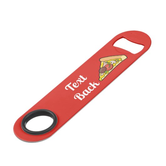 Pizza slice-flesopener speed flessenopener (Achterkant Gekanteld)