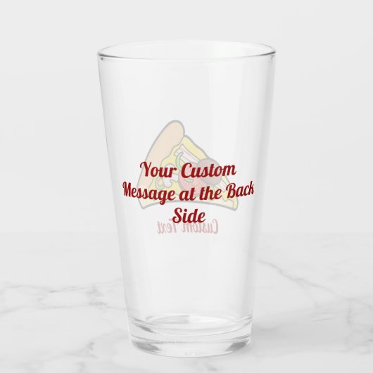 Pizza Slice Glas (Achterkant)