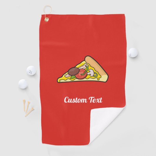 Pizza Slice Golfhanddoek (Insitu)