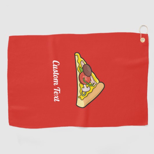 Pizza Slice Golfhanddoek (Horizontaal)