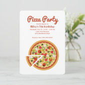 Pizza Slice Kaart (Staand voorkant)