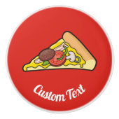 Pizza slice keramische knop (Voorkant)