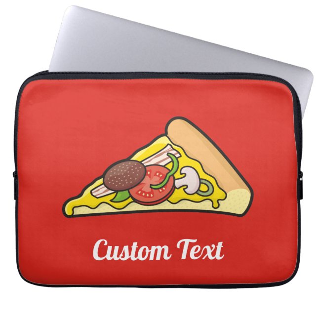 Pizza Slice-laptophoes Laptop Sleeve (Voorkant)