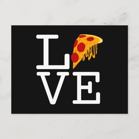 Pizza Slice Liefde Briefkaart (Voorkant)