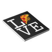 Pizza Slice Liefde Notitieblok (Schuin)