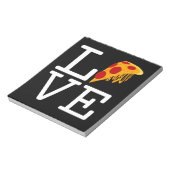 Pizza Slice Liefde Notitieblok (Linkerzijde)