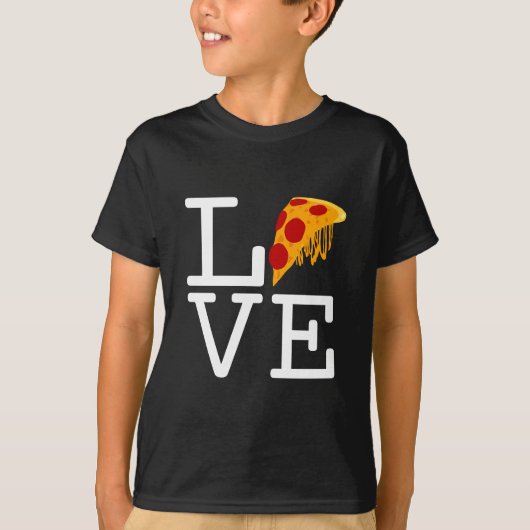 Pizza Slice Liefde T-shirt (Voorkant)