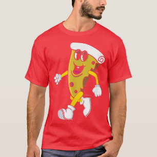 Pizza Slice loopt, Gym Fitness Runner Maratho T-shirt