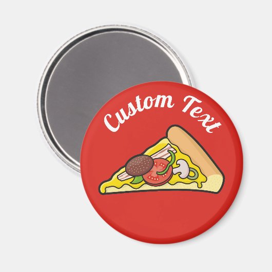 Pizza Slice Magnet (Voorkant / Achterkant)