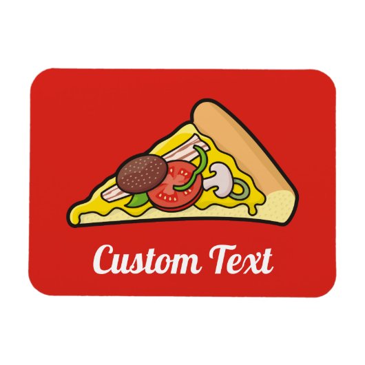 Pizza Slice Magnet Magneet (Horizontaal)