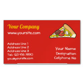 Pizza slice magnetisch visitekaartje (Voorkant)