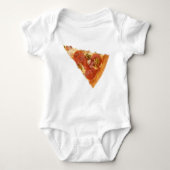 Pizza Slice Matching Mam Pap shirten Romper (Voorkant)