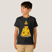 Pizza Slice Met kaas en Pepperoni T-shirt (Voorkant volledig)
