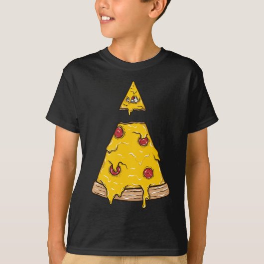 Pizza Slice Met kaas en Pepperoni T-shirt (Voorkant)