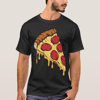 Pizza Slice met Pepperoni en Cheese Cartoon Illu T-shirt