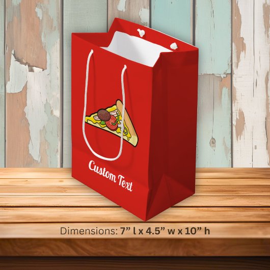 Pizza slice middelgrote cadeautas