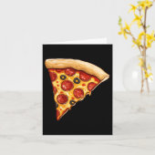Pizza Slice Minimalist Kaart (Gele Bloem)