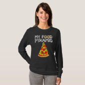 Pizza Slice My Food Pyramid T-shirt (Voorkant volledig)
