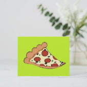 Pizza-slice-ontwerp Briefkaart (Staand voorkant)