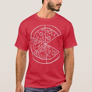 Pizza slice overeenkomend paar voor voedsellevers  t-shirt