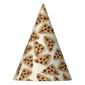 Pizza slice paper party pet feesthoedjes (Links)