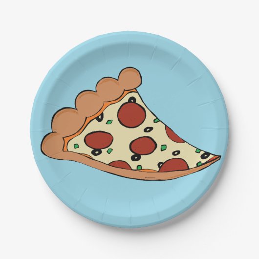 Pizza slice-papier bord (Voorkant)