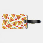 Pizza Slice Patroon Bagagelabel (Achterkant horizontaal)