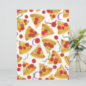 Pizza Slice Patroon Kaart (Staand voorkant)